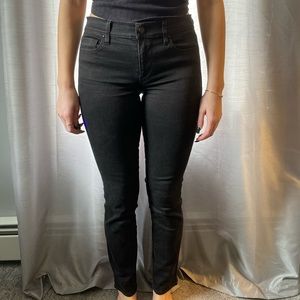 Ann Taylor Black Skinny Modern Fit Jeans, Size 6